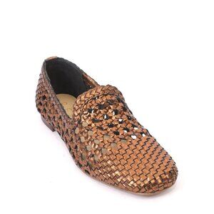 PHIL GATIÈR by REPO 90900 Bronze Leather Round Toe Flats Shoes